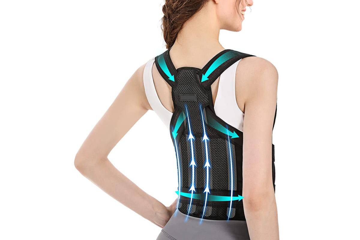 Back Brace Posture Corrector for Women and Men Back Straightener Scoliosis and Hunchback Correction -M