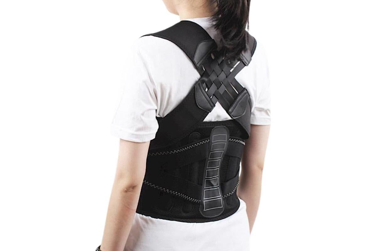 Back Straighter for Lower Back Pain Relief Back Brace Posture Corrector with Spine Vertical Alignment System -L