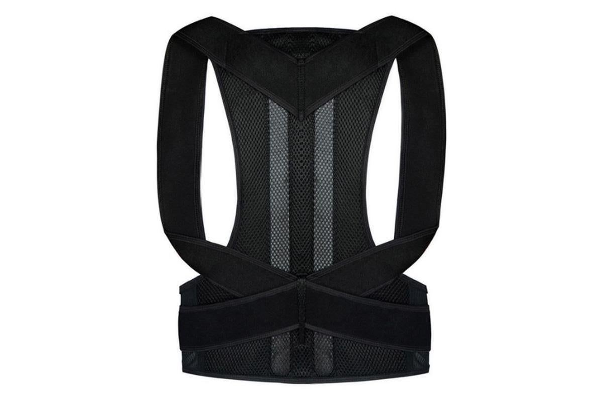 Hook and Loop Shoulder Support Brace Belt Back Posture Correctors -2XL