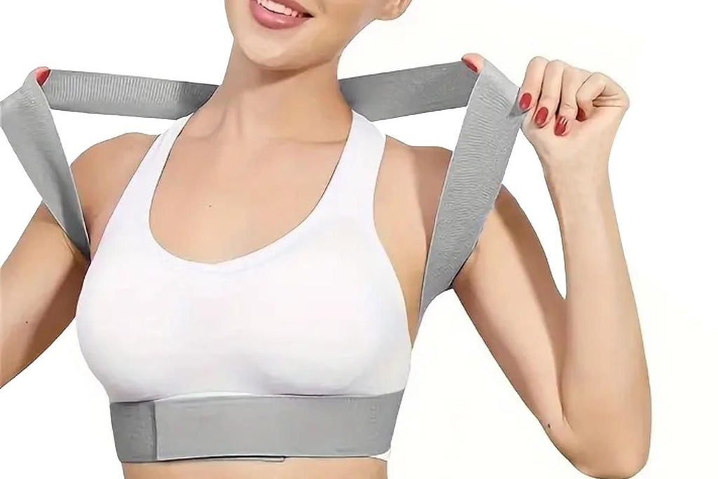 Posture Corrector for Women Adjustable Back Brace For Clavicle Shoulder Support and Providing Neck Shoulder -L