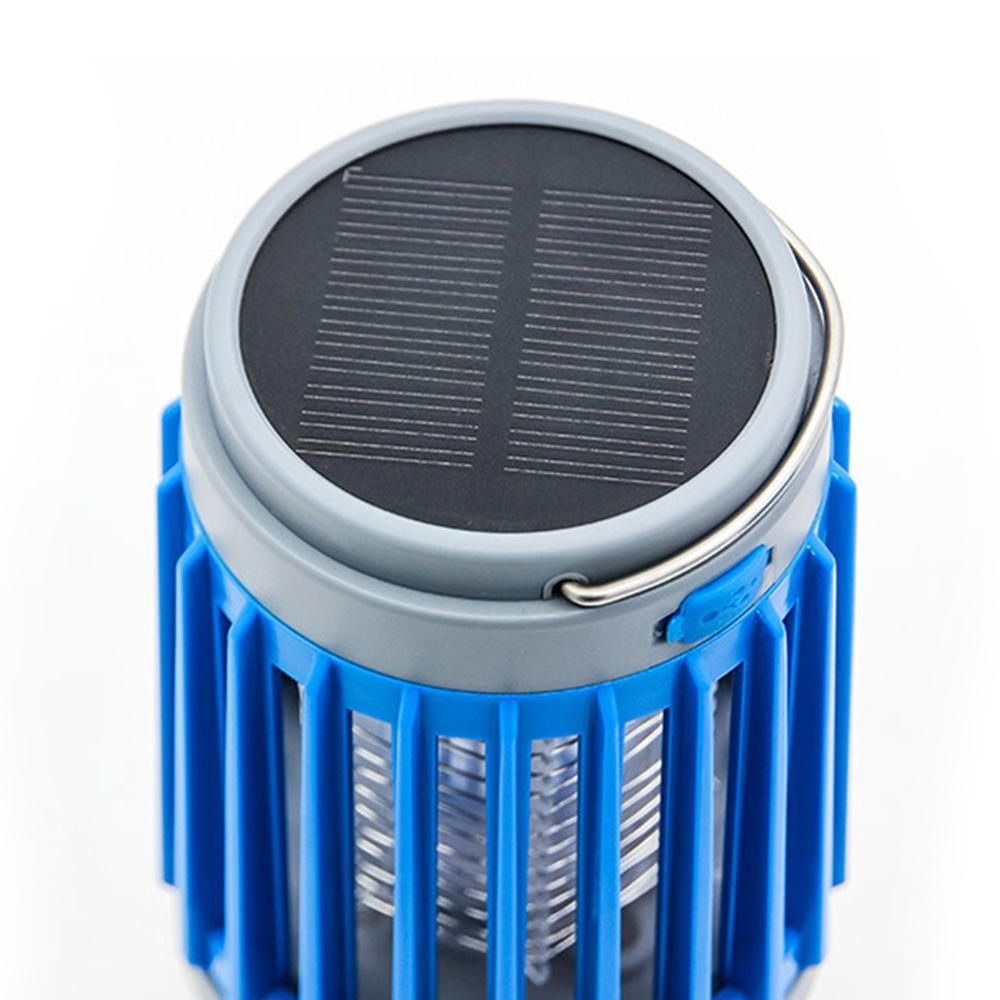 2pcs Solar and USB Mosquito Killer Camp Lamp Flashlight -Blue