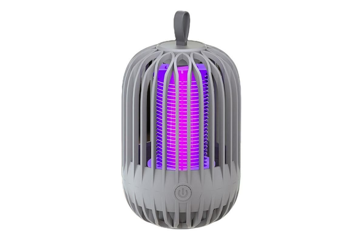 USB Electric Mosquito Killer Lamp Mosquito Zapper Trap Bug Zapper lectric Fly Traps Insect Pest Control for Home, Backyard, Patio, Camping, Fishing (White)