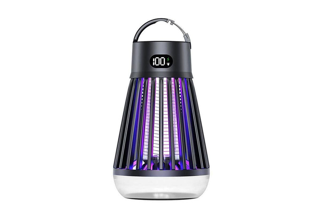 Electric Zapper Portable Rechargeable Mosquito Killer Lamp Trap -Black