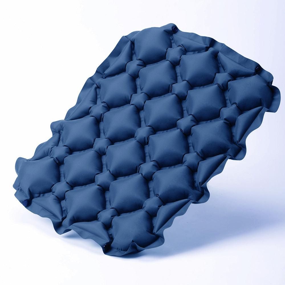 Foldable Inflatable Camping Seat Cushion Portable Seat Pad for Travel Outdoors Navy