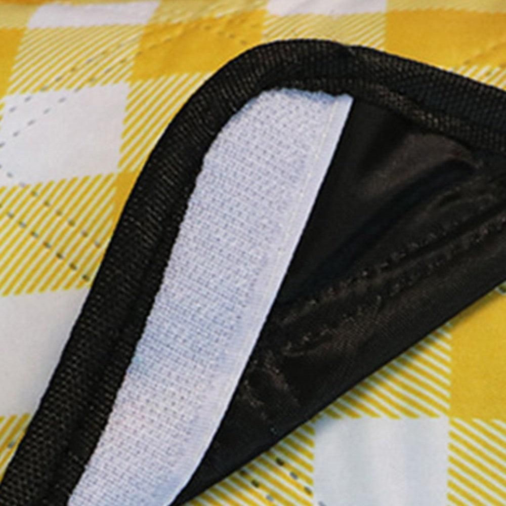 Foldable Picnic Mat Water-resistant Soft Camping Blanket Beach Outdoor Mat Yellow L