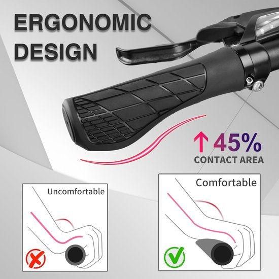 Bicycle Grips Mountain Bike 1 Pair Including Installation Tools Ergonomic - Green Gripps Handlebar Grips Tape & Pads