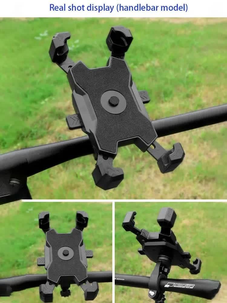 Yellow Secure Grip Bike Phone Mount Adjustable 360 Rotation Bicycle Handlebar Holder Universal Cradle For Mtb & Road Cycling Mounts & Holders
