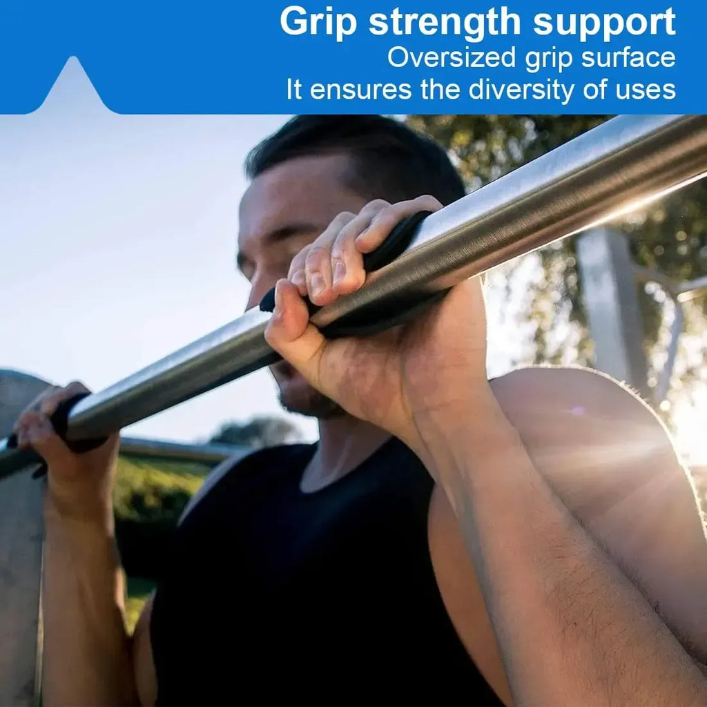 10Pcs Gym Workout Lifting Grips for Men & Women Pull up Weightlifting Hand Grips No Sweaty Hands - Black