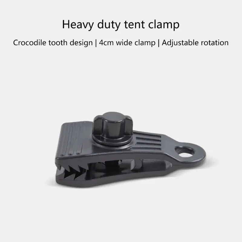 10Pcs Tarp Clips Lock Grip Tarp Clamps Pool Cover Clips Tent Fasteners Holder for Awnings Outdoor Camping