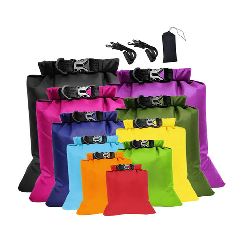 10x Waterproof Sacks Storage Bag Roll Top Drybag for Kayaking Sailing Surfing Camping Kayak Fishing