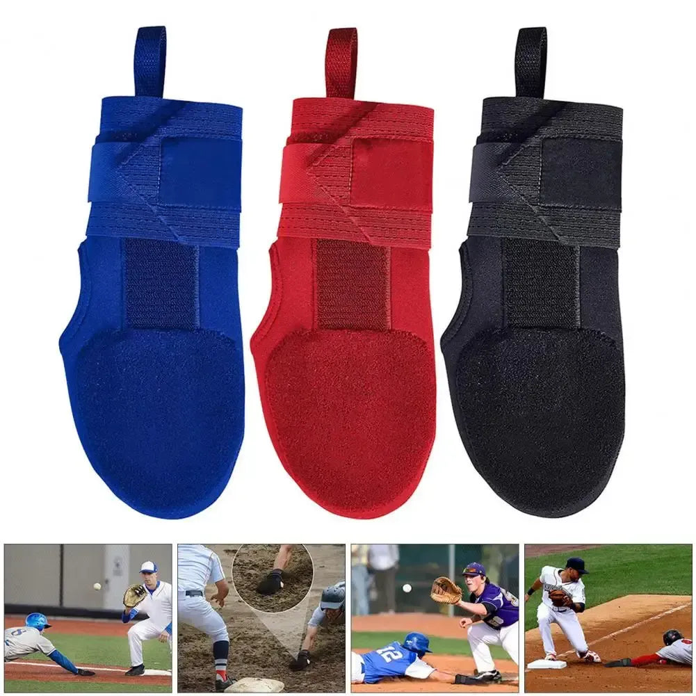 1Pc Baseball Softball Sliding Glove Wrist Protector Sport Supplies Adjustable Fastener Tape - Blue Right