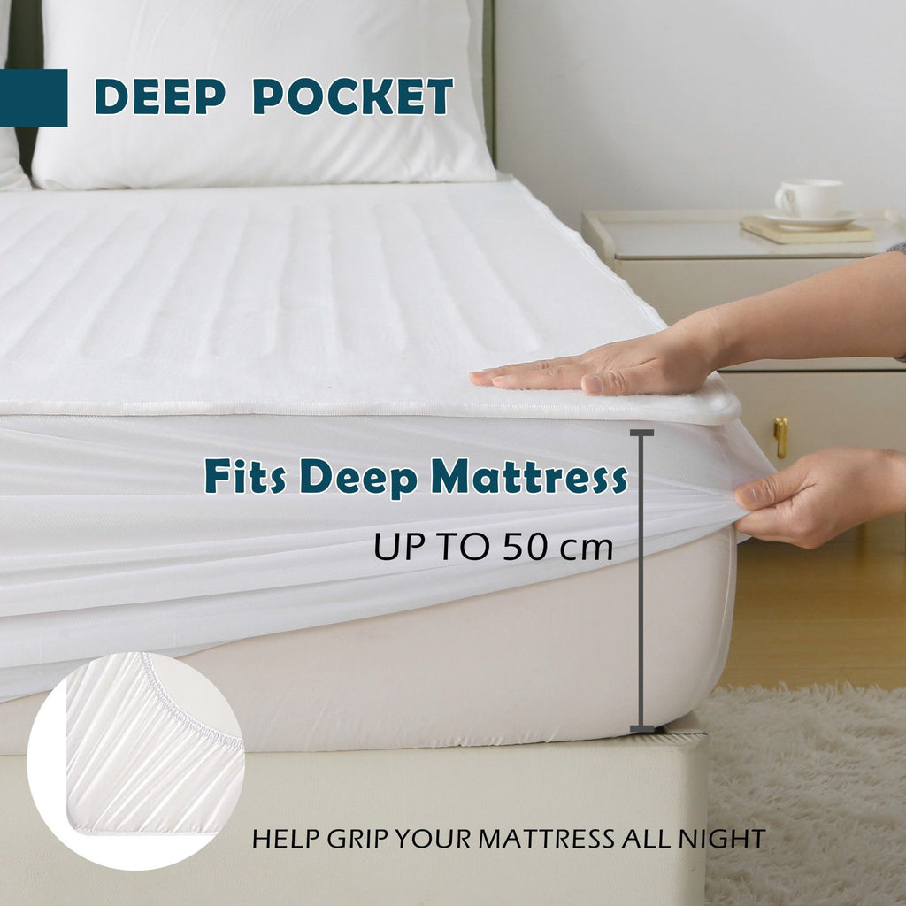 Heated Mattress Pad - Bedding Electric Blanket with 9 Heat Setting & 9-Hour Auto Off, Heated Mattress Pad-Machine Washable Fully Fitted Heating Pad with Overheat Protection , 800GSM Non Woven Fabric-fitted sheet cover(King)