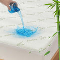 Bamboo Mattress Protector,Breathable Waterproof Mattress Cover,3D Air Fabric Cooling Bed Pad Cover, Deep Pocket 40cm(Double,Green)