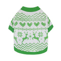 DROOLING DOG Pet Dog Cat Clothes Cotton T Shirt White background with green edge (Fawn) M Size: M; Neck (cm): 28-32; Bust (cm): 38-44; Back length (cm): 26-30; Recommended pet weight (kg): 4.5 - 7.0