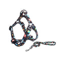 Pet Dog Chest Strap Harness Set Polyester Star (chest back + traction rope) Code L