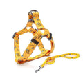 Pet Dog Chest Strap Harness Set Polyester Bee (chest back + traction rope) M code