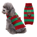 Dog Sweater Acrylic Knit Christmas Red and Green deer XXL