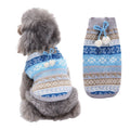 Dog Sweater Acrylic Knit Christmas Blue hanging white Bell XL Size: XL; Neck (cm): 38-44; Bust (cm): 50-58; Back length (cm): 36-40; Recommended pet weight (kg): 10.0 - 15.0