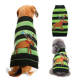 Dog Sweater Acrylic Knit Christmas Green Black Strip Christmas Fawn L Size: L; Neck (cm): 32-38; Bust (cm): 44-50; Back length (cm): 31-35; Recommended pet weight (kg): 7.0 - 10.0