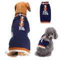 Dog Sweater Acrylic Knit Christmas Blue scarf fake Two XXL