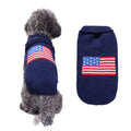 Dog Sweater Acrylic Knit Christmas Chao Brand Flag L Size: L; Neck (cm): 32-38; Bust (cm): 44-50; Back length (cm): 31-35; Recommended pet weight (kg): 7.0 - 10.0
