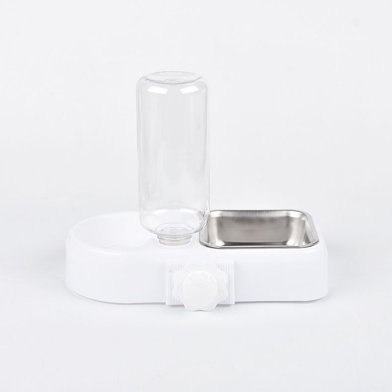 Pet Automatic Feeder Jiaming PP Stainless Steel 32 Pack White color box