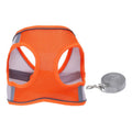 Pippi Dog Harness Polyester Breathable Mesh M Orange