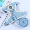 Adjustable Bear Chest Harness for Small Dogs and Cats Blue bear S code is recommended below 1.00 kg-3.00 kg