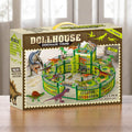 DIY Jurassic Theme Park Building Set for Kids, Creative Dinosaur Arena Toy with Realistic Dinosaurs and Palm Trees, Educational Playset for Ages 3+ to Build and Explore (137PCS, Green)