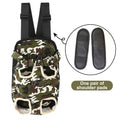 Portable Pet Front Chest Backpack for Small Dogs and Cats – Hands-Free Travel Carrier with Adjustable Straps, Breathable Mesh, and Padded Shoulder Pads for Comfortable Outdoor Adventures (M, DarkGreen)