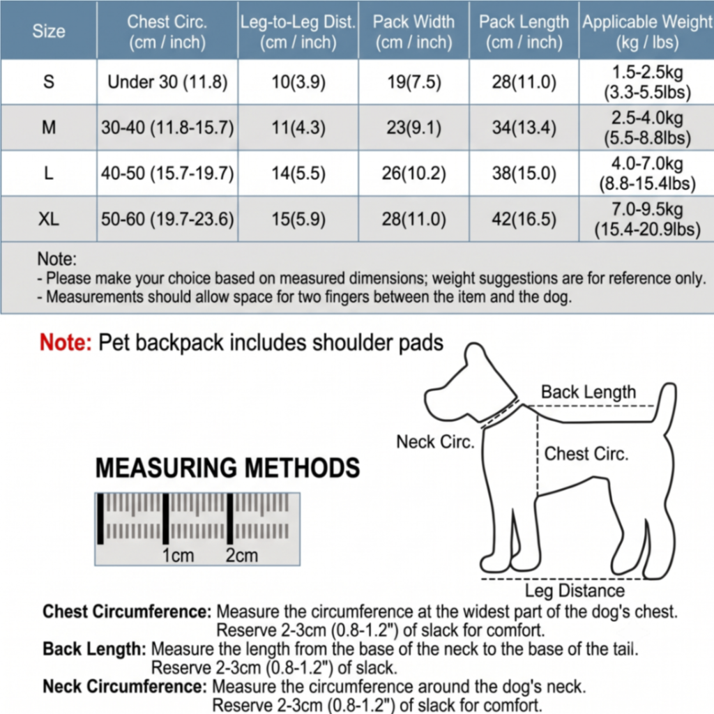 Portable Pet Front Chest Backpack for Small Dogs and Cats – Hands-Free Travel Carrier with Adjustable Straps, Breathable Mesh, and Padded Shoulder Pads for Comfortable Outdoor Adventures (S, Black)