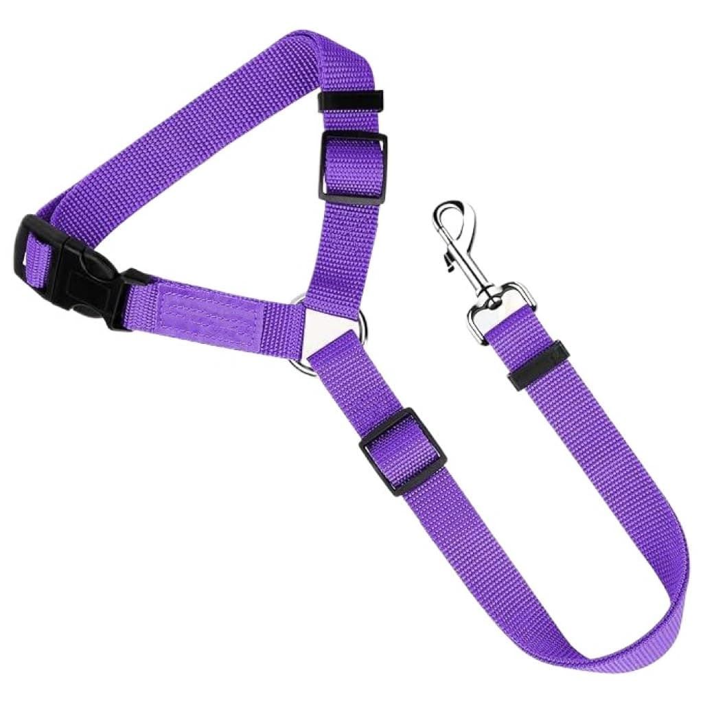 Protect Your Pet on the Road: 2-in-1 Adjustable Dog Car Safety Tether and Leash, 360° Rotating Hook for Cars and SUVs, Secure Your Cat or Dog During Travel (Black)
