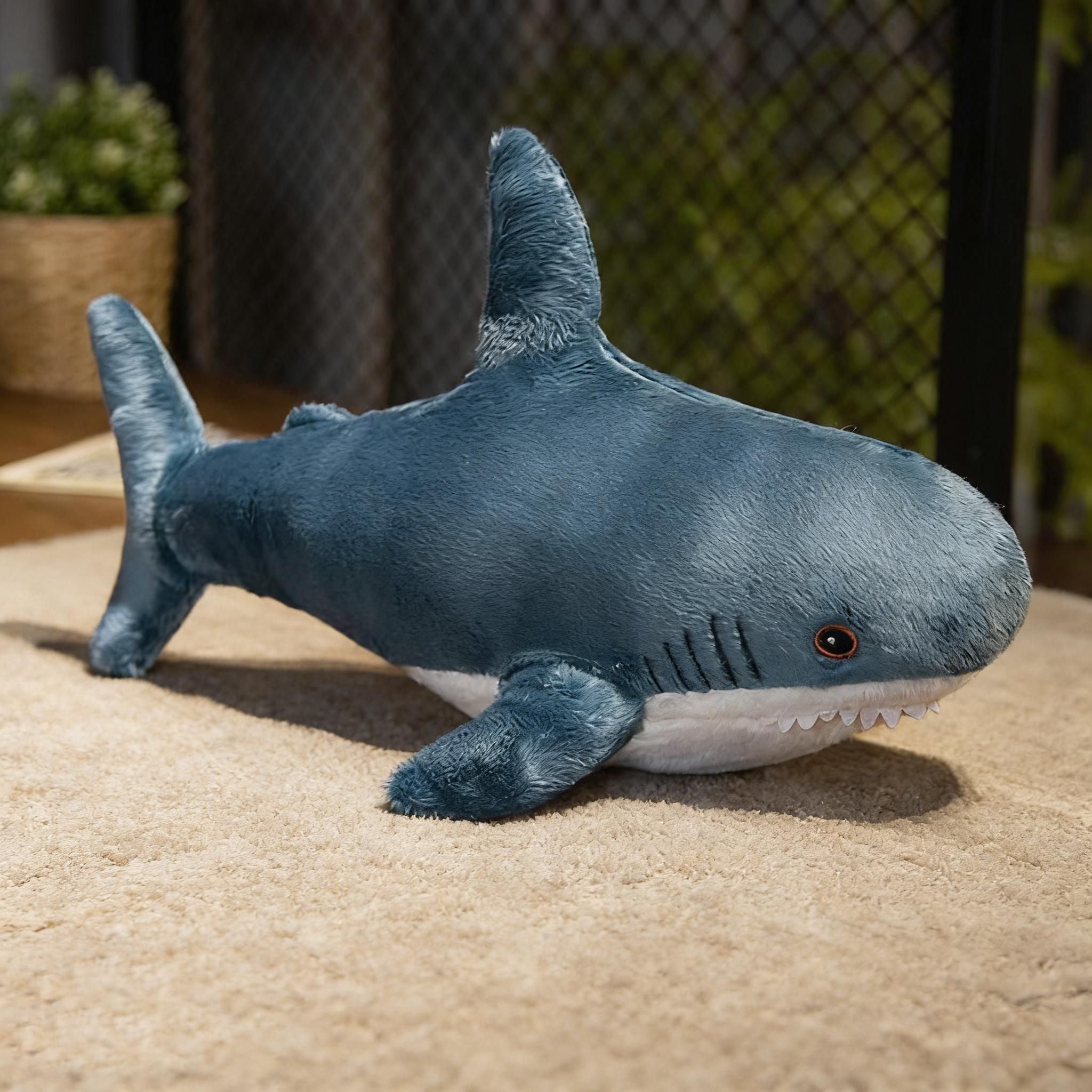 Adorable Shark Plush Toy for Pets and Kids – Soft, Cuddly Stuffed Animal Pillow in Multiple Colors, Perfect as a Couch Decor, Companion for Dogs, or Festival Gift (Colorful)