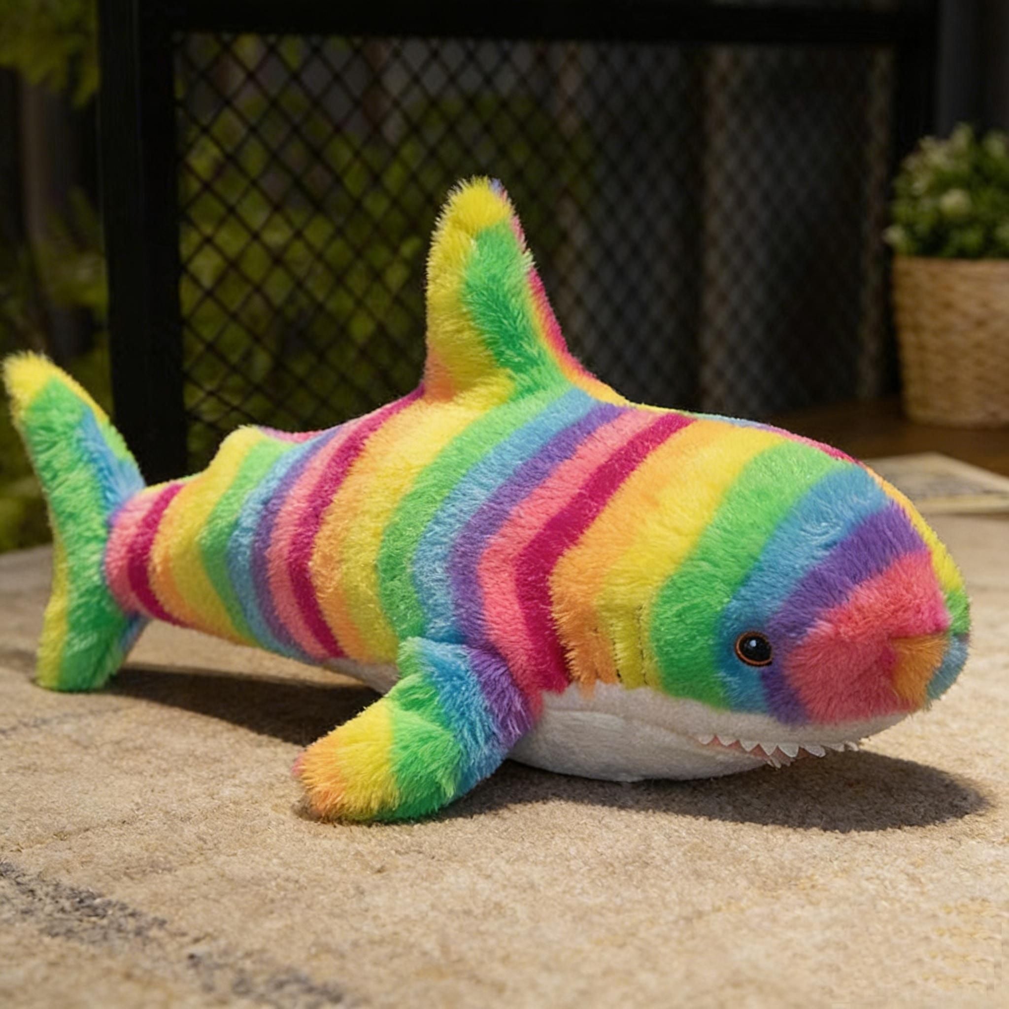 Adorable Shark Plush Toy for Pets and Kids – Soft, Cuddly Stuffed Animal Pillow in Multiple Colors, Perfect as a Couch Decor, Companion for Dogs, or Festival Gift (Grey)