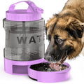 Portable Pet Water Bottle with Built-in Bowl – Leak-Proof, Large Capacity 77oz for Camping, Hiking, and Dog Park Adventures – Ideal for Small to Medium Breeds, Easy to Carry Outdoor Dog Travel Dispenser (Green)
