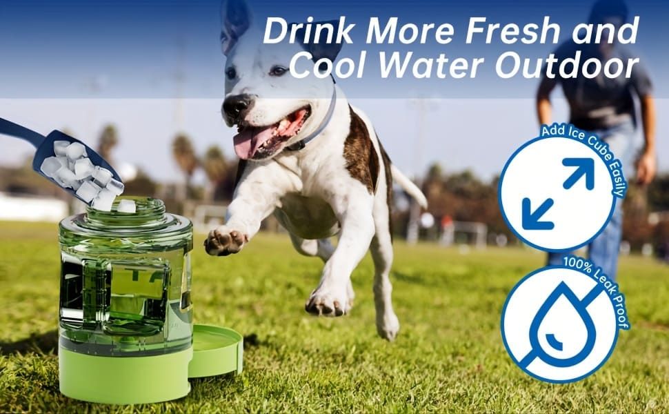 Portable Pet Water Bottle with Built-in Bowl – Leak-Proof, Large Capacity 77oz for Camping, Hiking, and Dog Park Adventures – Ideal for Small to Medium Breeds, Easy to Carry Outdoor Dog Travel Dispenser (Purple)