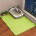 Double-Layer Honeycomb Cat Litter Mat – Waterproof, Slip-Resistant, Leak-Proof, and Easy-Clean Pet Mat for Litter Box Area, Odor-Free and Durable with 6 Vibrant Colors Available (2XL, GrassGreen)