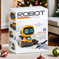 Smart Track-Following Robot Toy for Kids Ages 3+, Interactive Educational Drawing Car with Lights and Sound Effects, Fun Line-Tracing Robot for Home Play (White)