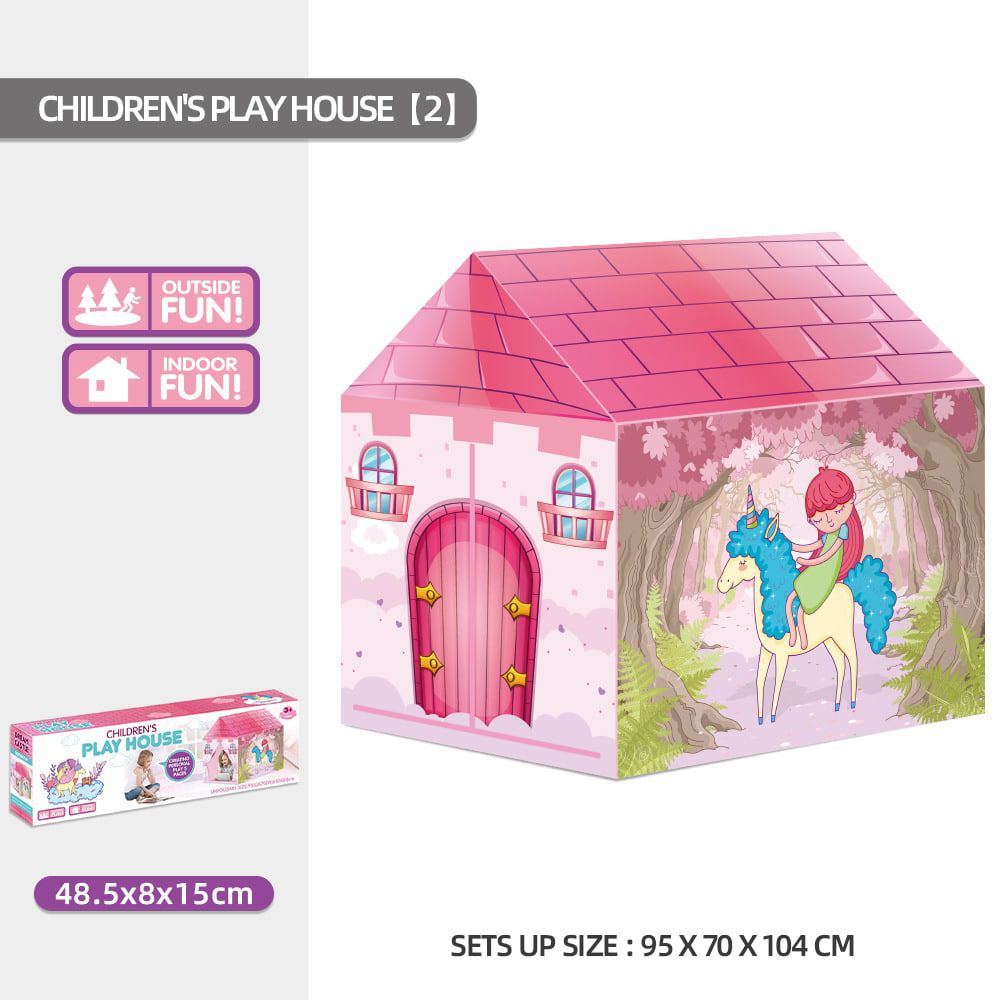 Kids Play Tent Theme House for Indoor Outdoor Fun, Space Princess Ocean Design with Ball Pit, Perfect for Toddlers and Family Camping Adventures as a Creative Holiday Gift (Ocean3, Blue)