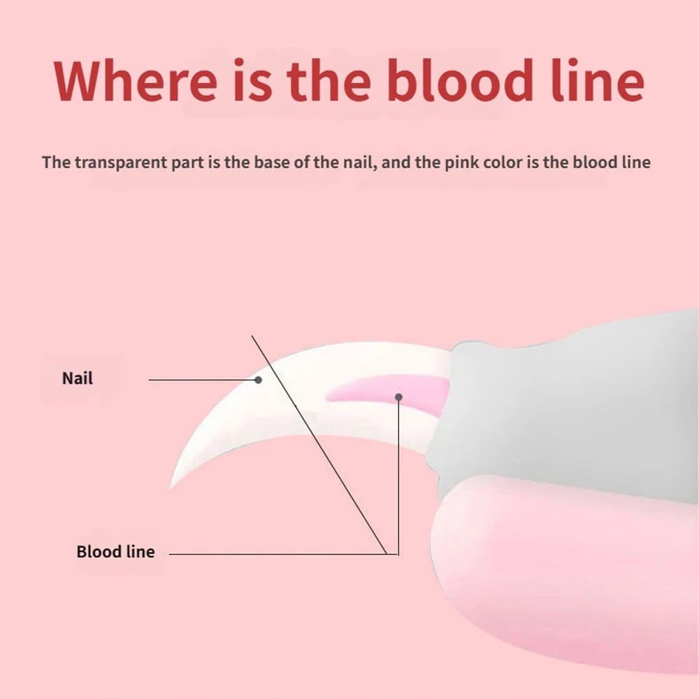 Professional Pet Nail Clipper Set with Safety Guard, Designed for Easy and Stress-Free Claw Trimming at Home, Suitable for Cats and Dogs of All Sizes (S, Pink)