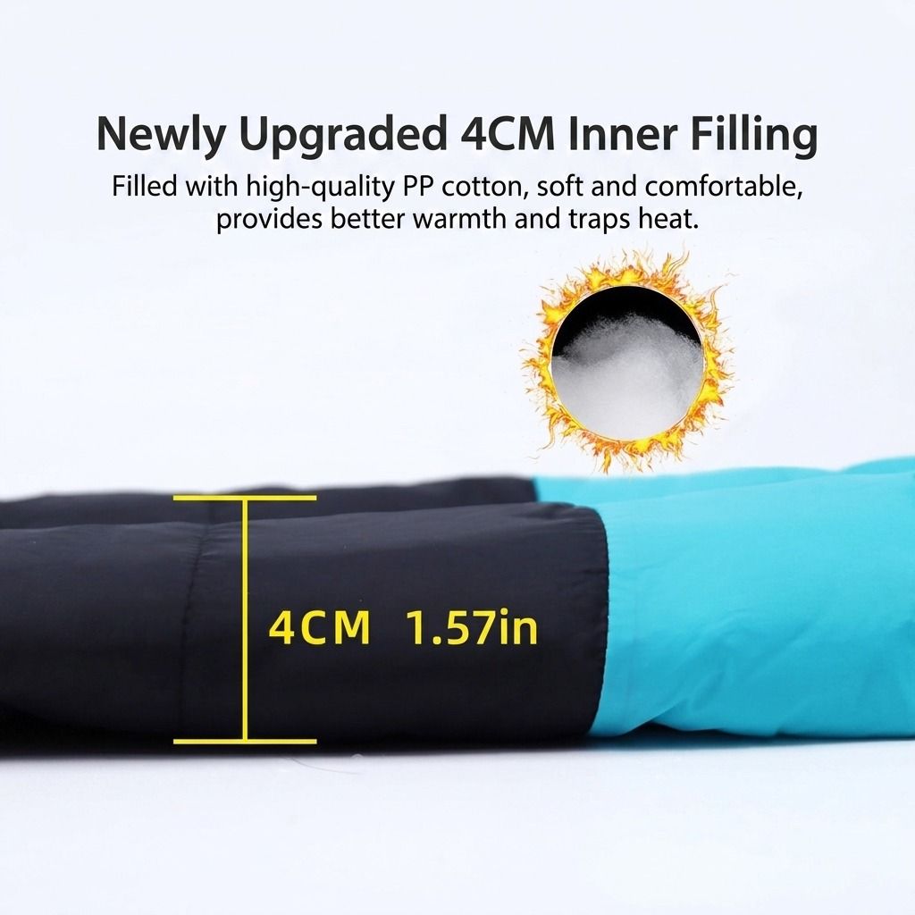 Winter Dog Ski Jacket with Waterproof and Windproof Polyester Shell, Thick PP Cotton Padding for Warmth, 3D Ergonomic Fit with D-Ring Leash Attachment, Ideal for Outdoor Walks and Snow Adventures (3XL, Blue)