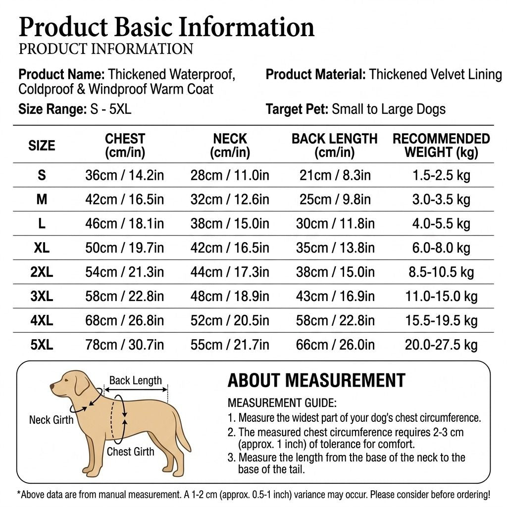Winter Pet Dog Padded Vest with Waterproof Shell, Warm Fleece Lining, and Leash Attachment Ring for Outdoor Cold Weather Walks (XL, Red)