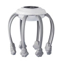 Wireless Octopus Head Massager USB Rechargeable Scalp Relaxation White