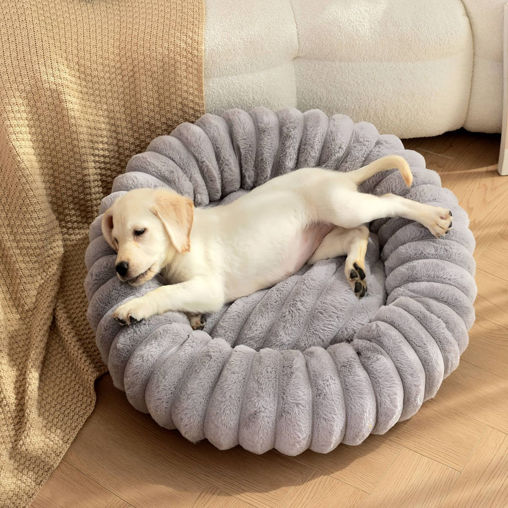 Pet Bed Dog Bed Cat Bed Small Dog Bed Medium Dog Bed Plush Pet Bed All-Season - Beige - Size 40-20-15