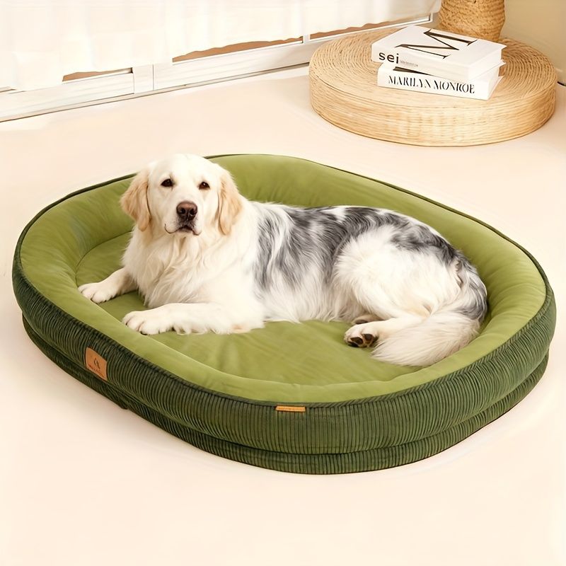 Pet Bed Dog Bed Cat Bed All-Season Washable Dog Bed Small Dog Bed Medium Dog - Green - Size XL90-75-12