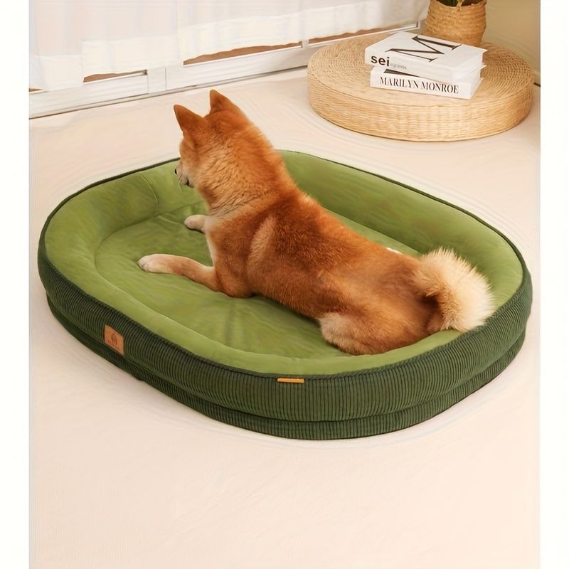 Pet Bed Dog Bed Cat Bed All-Season Washable Dog Bed Small Dog Bed Medium Dog - tan - Size L75-60-12