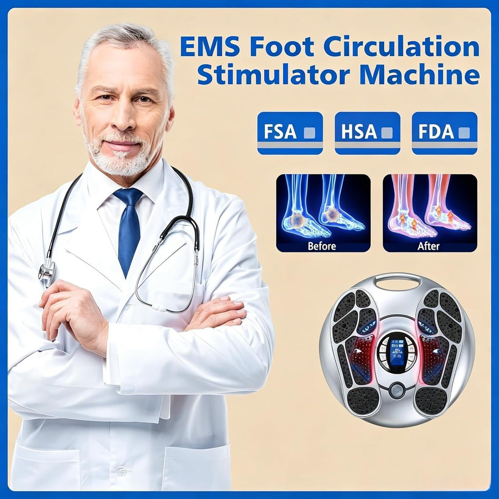 Electromagnetic Foot Circulation Massager Neuropathy Foot Therapy Machine
