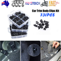 731pcs Car Trim Body Clips Kit Rivet Retainer Auto Panel Bumper Plastic Fastener