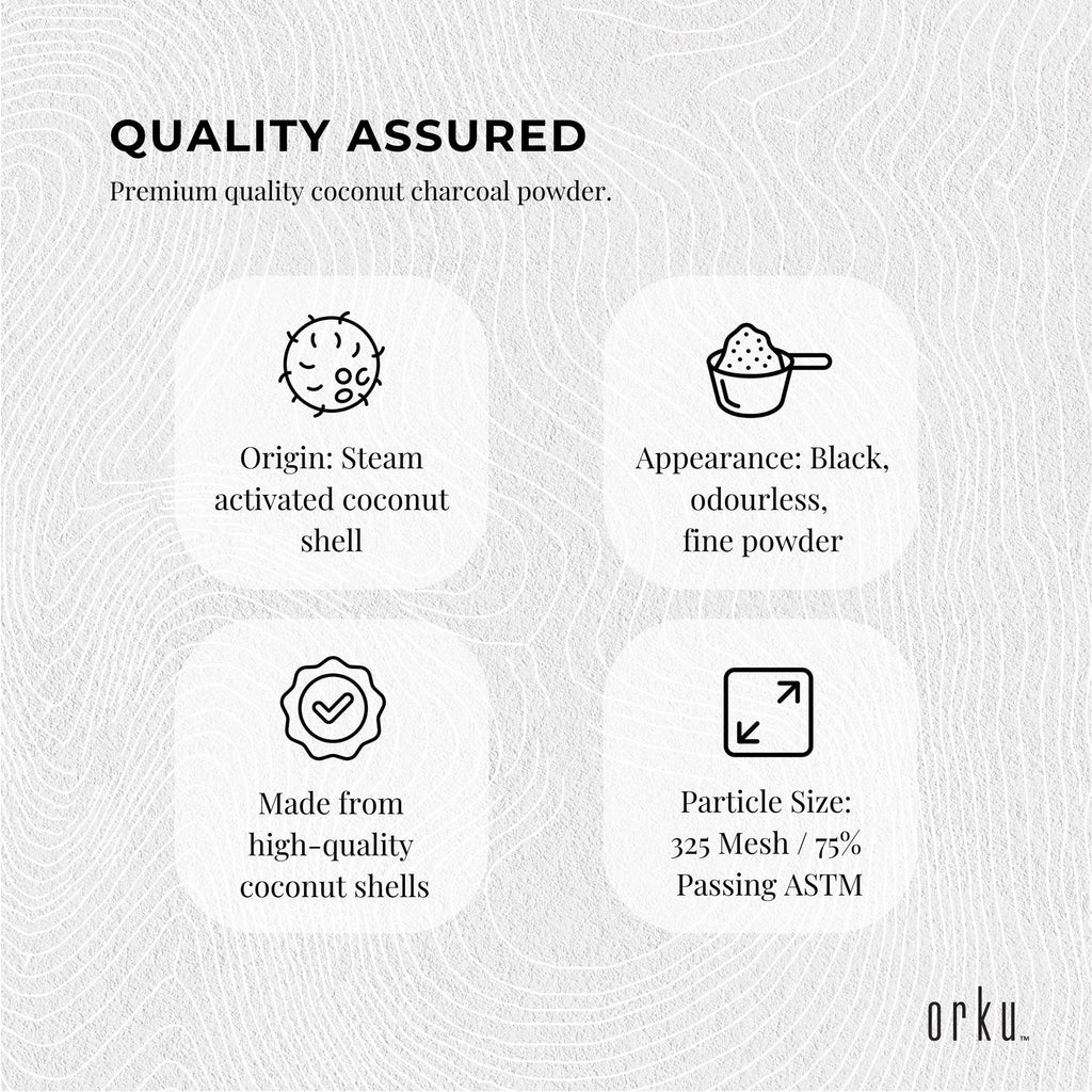 Orku Bulk 10Kg Granular Activated Carbon GAC Coconut Shell Charcoal Filtration