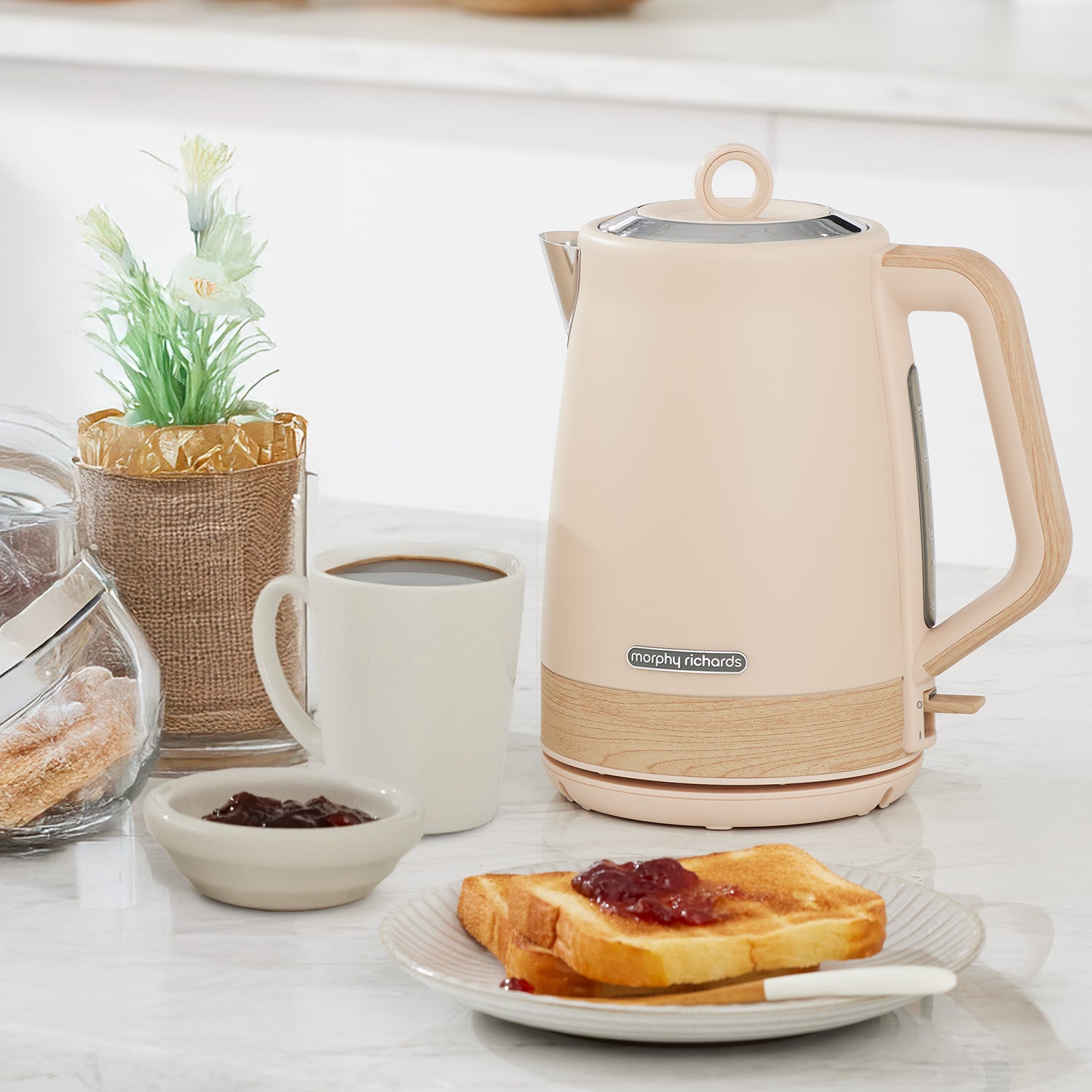 Morphy Richards 1.7L Electric Kettle Essence Scandi Swivel Base Boil-Dry Protection